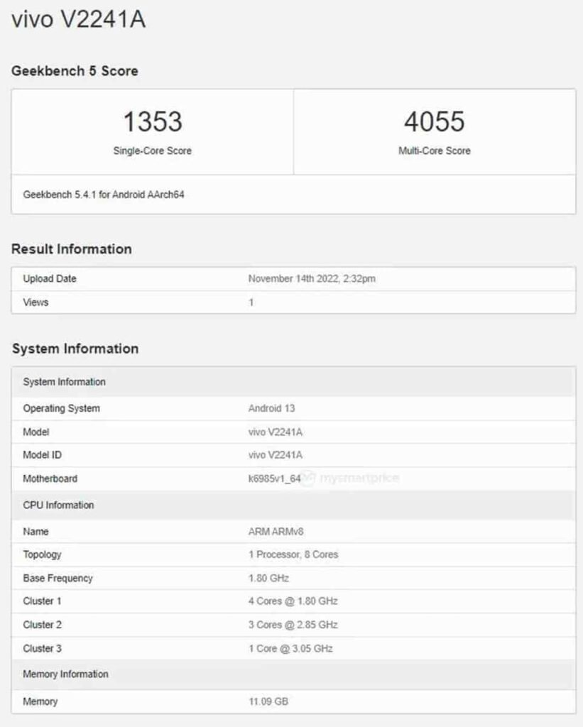 Vivo X90 Series Spotted on Geekbench Ahead of Launch on Nov 22